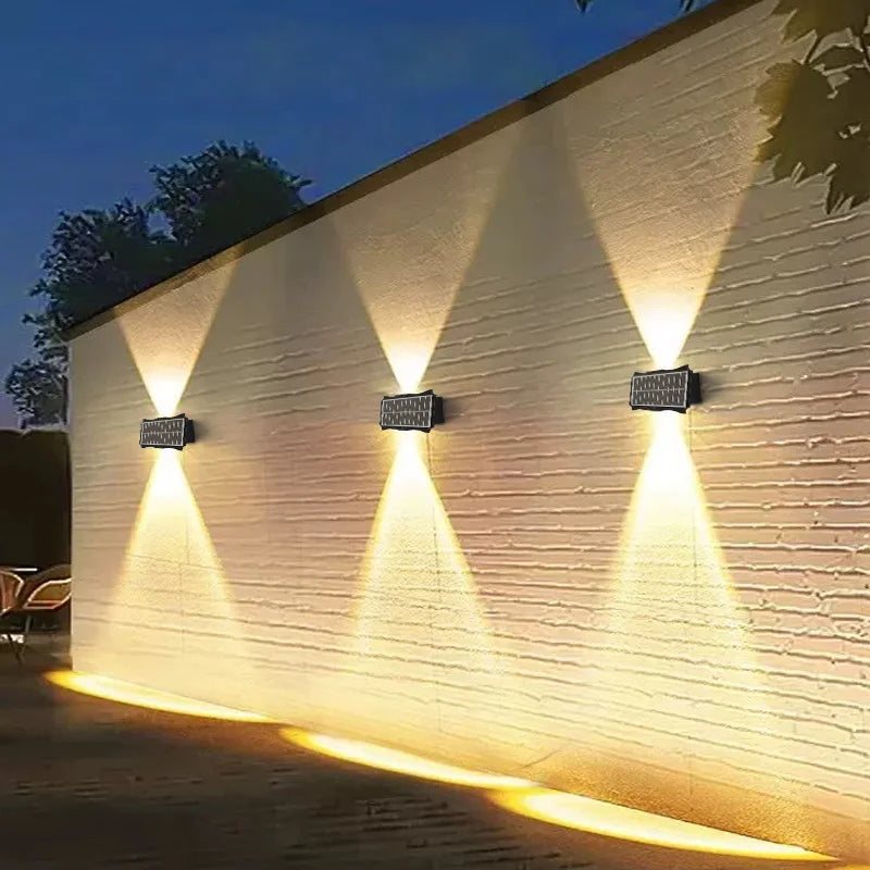 Wall Lamp Led House Outdoor Solar Waterproof Up And Down Luminous Lighting
