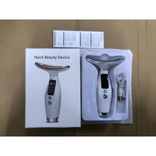 Portable 7-Color LED Light Therapy Face & Neck Massager | Skin Tightening & Facial Beauty Device