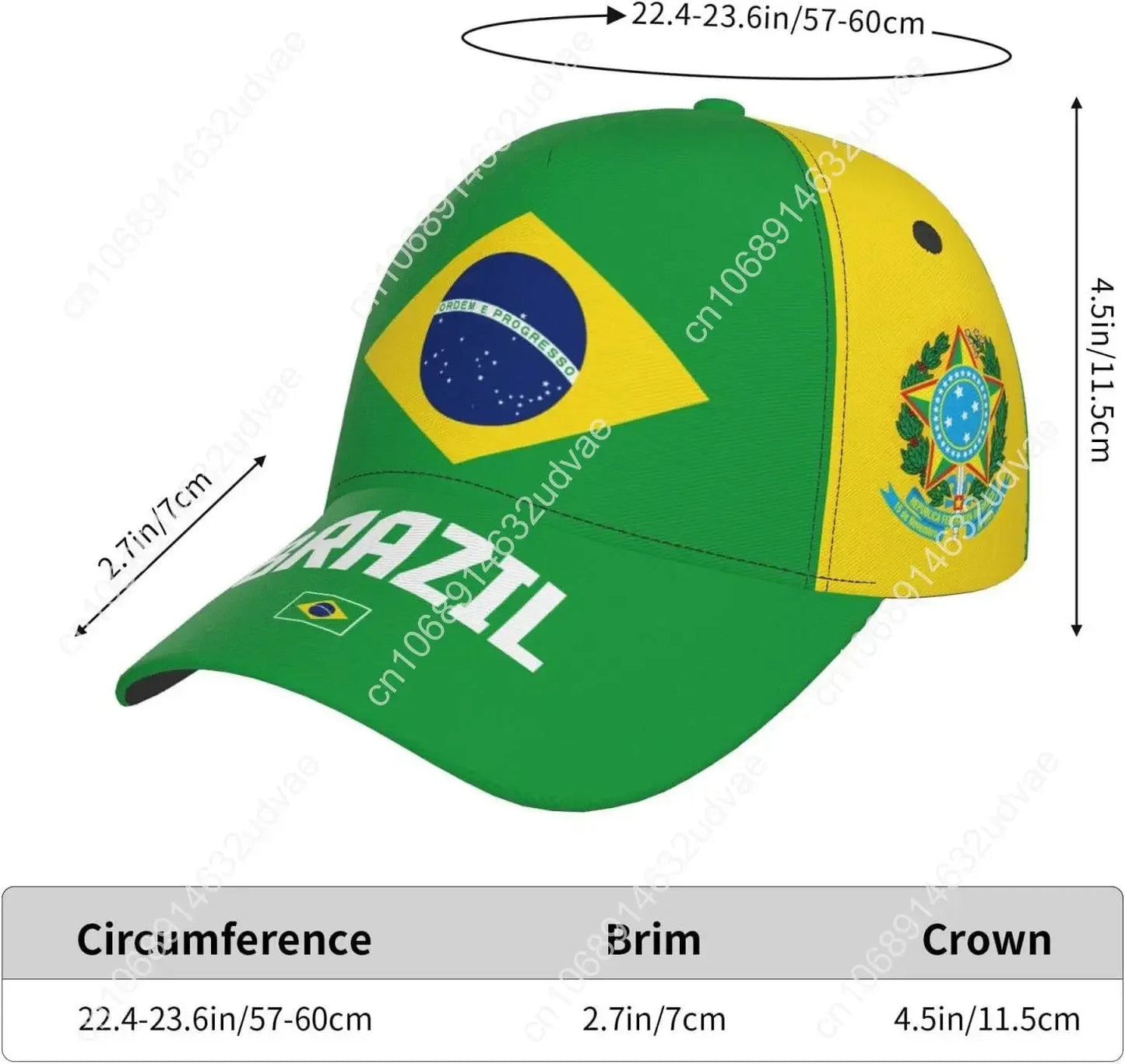 Brazil Flag Cool Brazilian Cap All Season Gifts