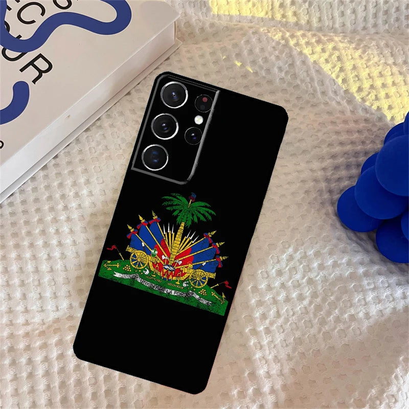 Haitian Flag Samsung Galaxy Phone Case Protector Cover