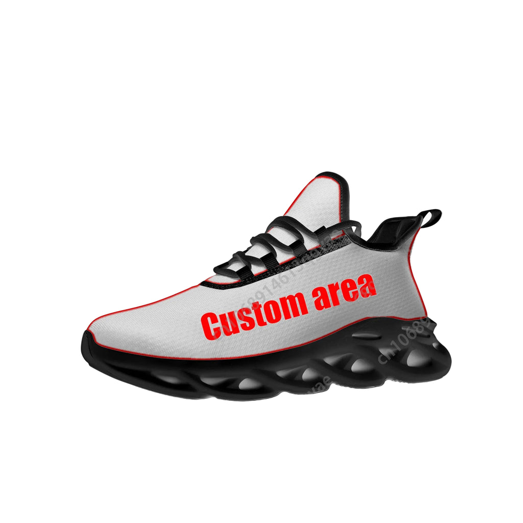 High Quality Haitian Flag Flats Sneakers Men & Women