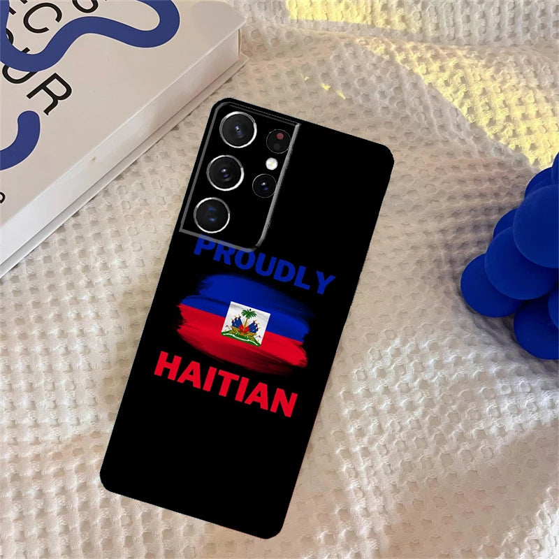 Haitian Flag Samsung Galaxy Phone Case Protector Cover
