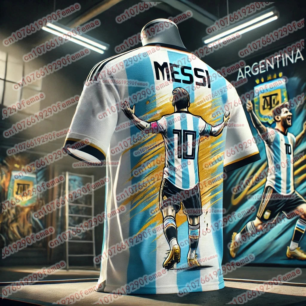 Limited edition Hot Selling Messi Fashion 3D Printed Commemorative T-shirt