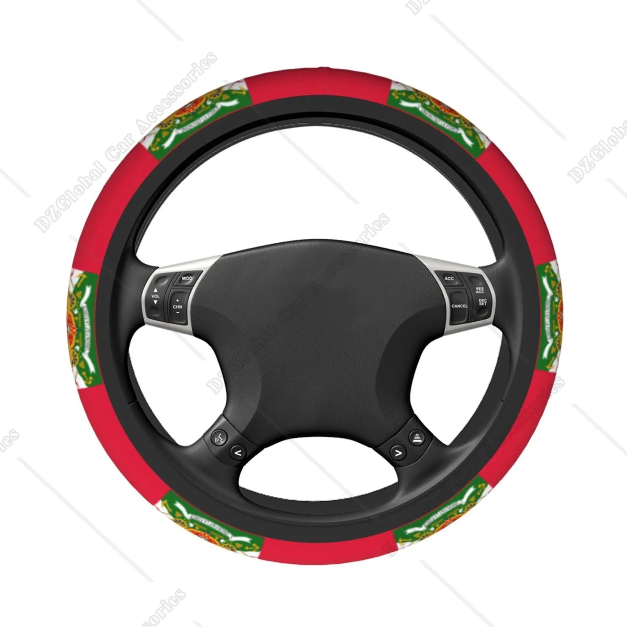 Haiti Flag Steering Wheel Cover