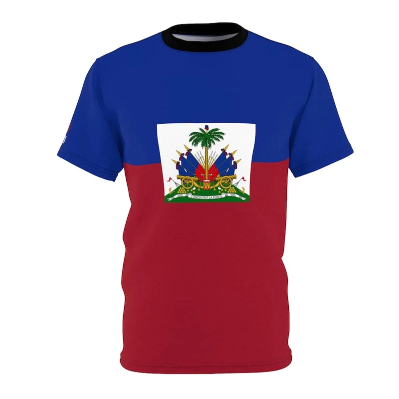 Haitian Flag T-shirt Men 3D Print
