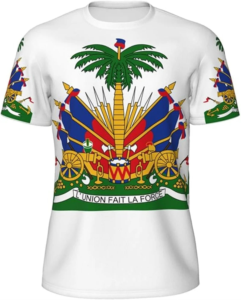 Haitian Flag T-shirt Men 3D Print
