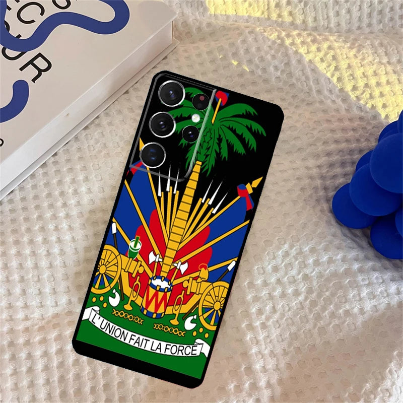 Haitian Flag Samsung Galaxy Phone Case Protector Cover
