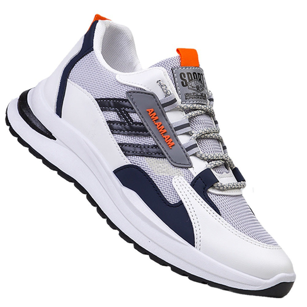 Men's R&G Boutique sneakers with breathable mesh surface, flying weaving design, suitable for leisure and running activities.