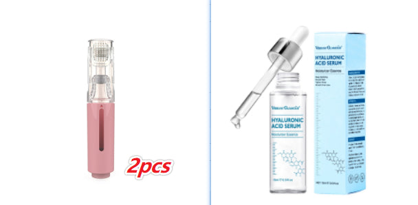R&G Boutique 3-in-1 lip care and hair growth roller with needle applicator, beard treatment serum, and skincare benefits.