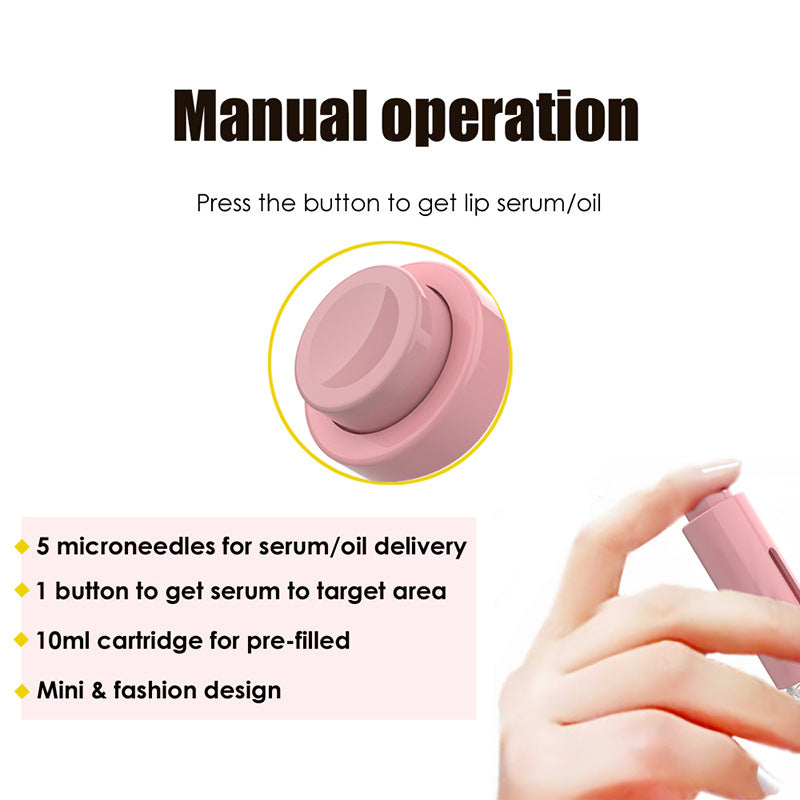R&G Boutique 3-in-1 lip care and beard growth roller with needle serum applicator for hair and skin treatment.