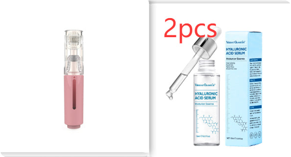 R&G Boutique 3-in-1 lip care roller and beard growth treatment serum applicator with needle roller for hair and lip care.