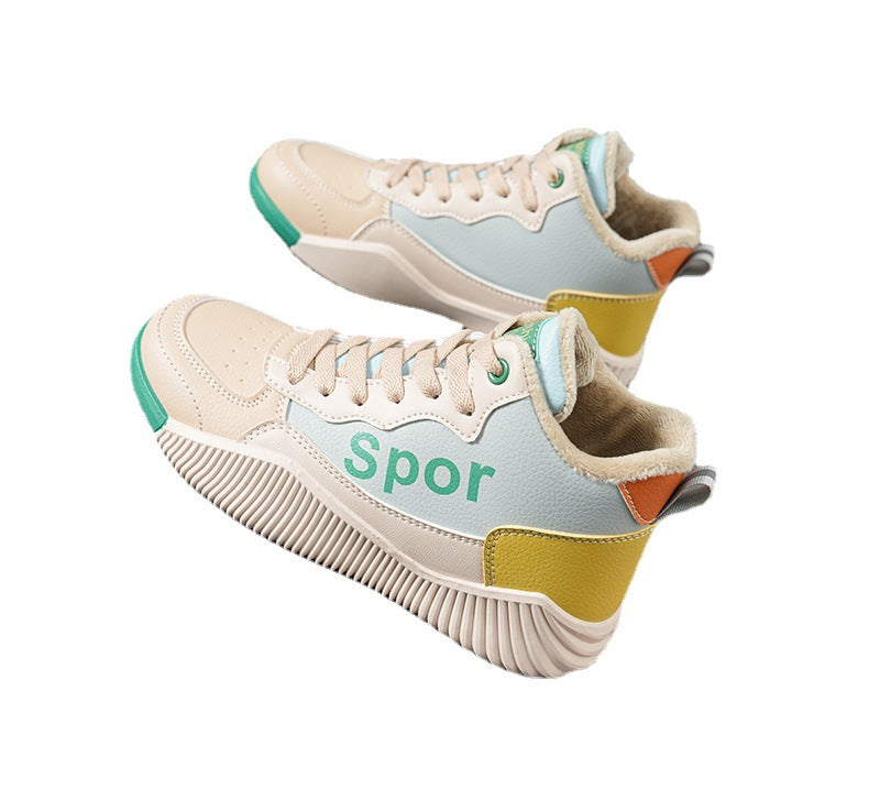 Women's warm high-top casual shoes by R&G Boutique, featuring cozy lining and stylish design, shown on a neutral background.