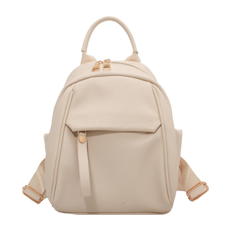 Cute R&G Boutique fashion PU backpack for women, soft small schoolbag with stylish design and compact size for students.