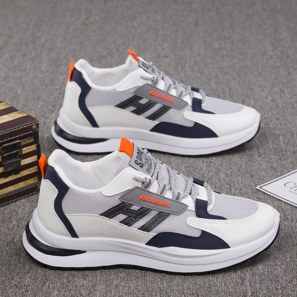 Men's R&G Boutique breathable running sneakers with flying weaving mesh surface and casual leisure design.
