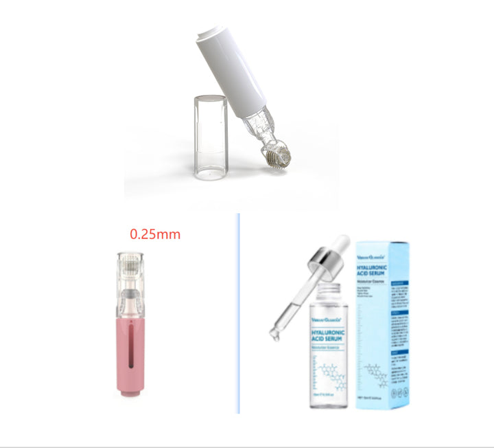3 In 1 Lip Care Roller Needle Hair Growth Roller Beard Treatment & Serum Applicant