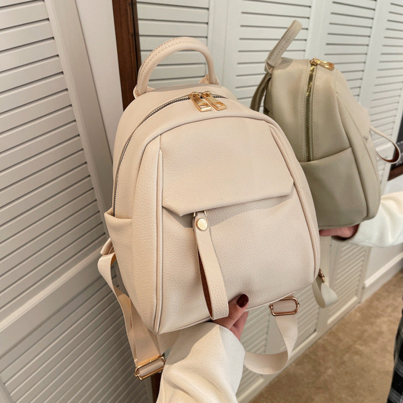 R&G Boutique fashion PU backpack for women, small cute schoolbag with soft material, ideal for students and casual outings.