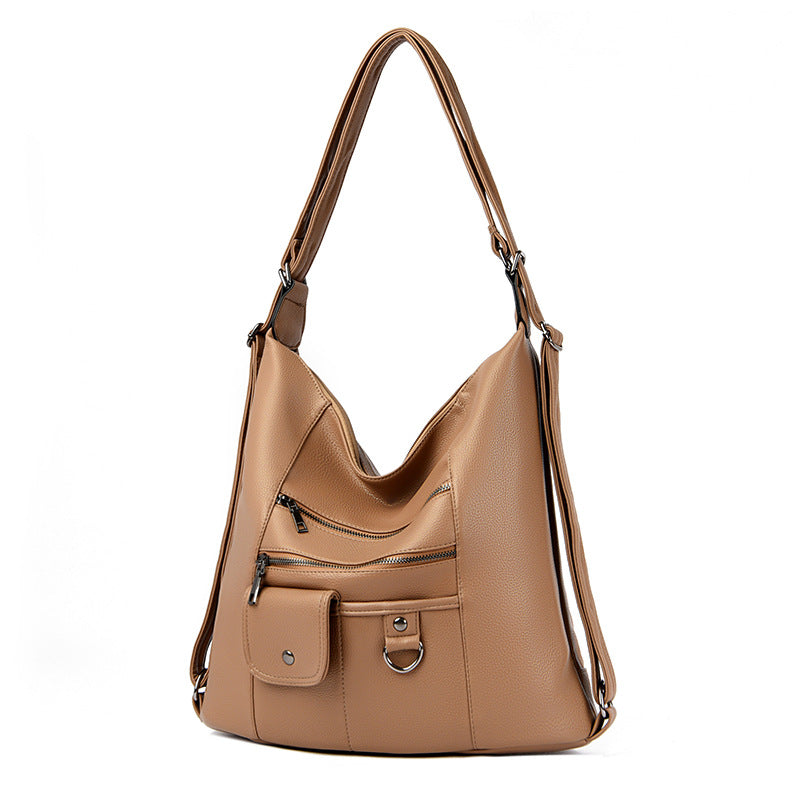 R&G Boutique casual women's crossbody bag with one shoulder strap, versatile all-match fashion accessory, black color.