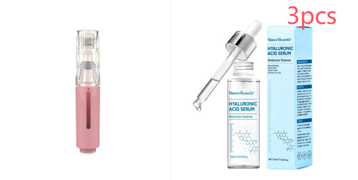 3 In 1 Lip Care Roller Needle Hair Growth Roller Beard Treatment & Serum Applicant