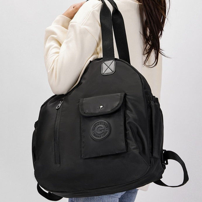 Lightweight outdoor multifunctional backpack for women by R&G Boutique, featuring large capacity and versatile storage options.