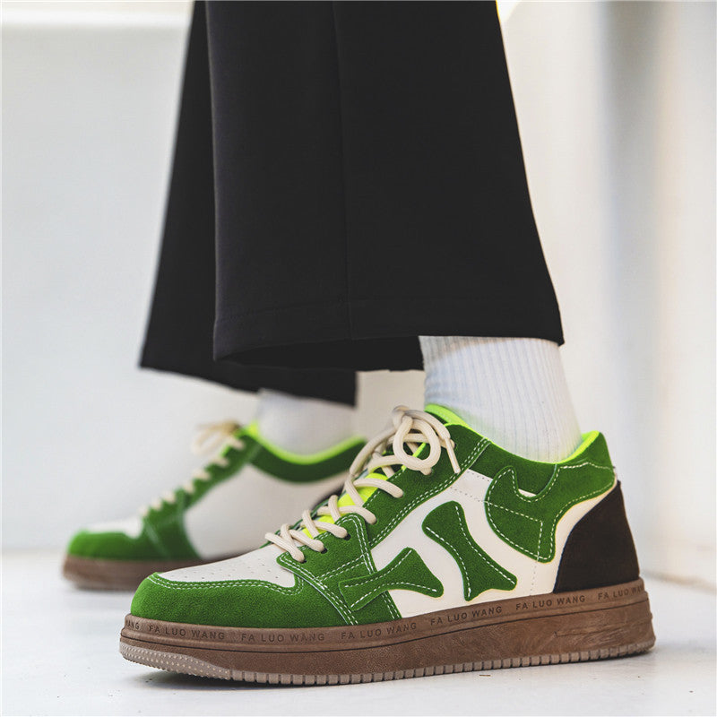 Winter casual sports bone board shoes by R&G Boutique featuring retro platform style, warm velvet cotton lining, and modern training design.