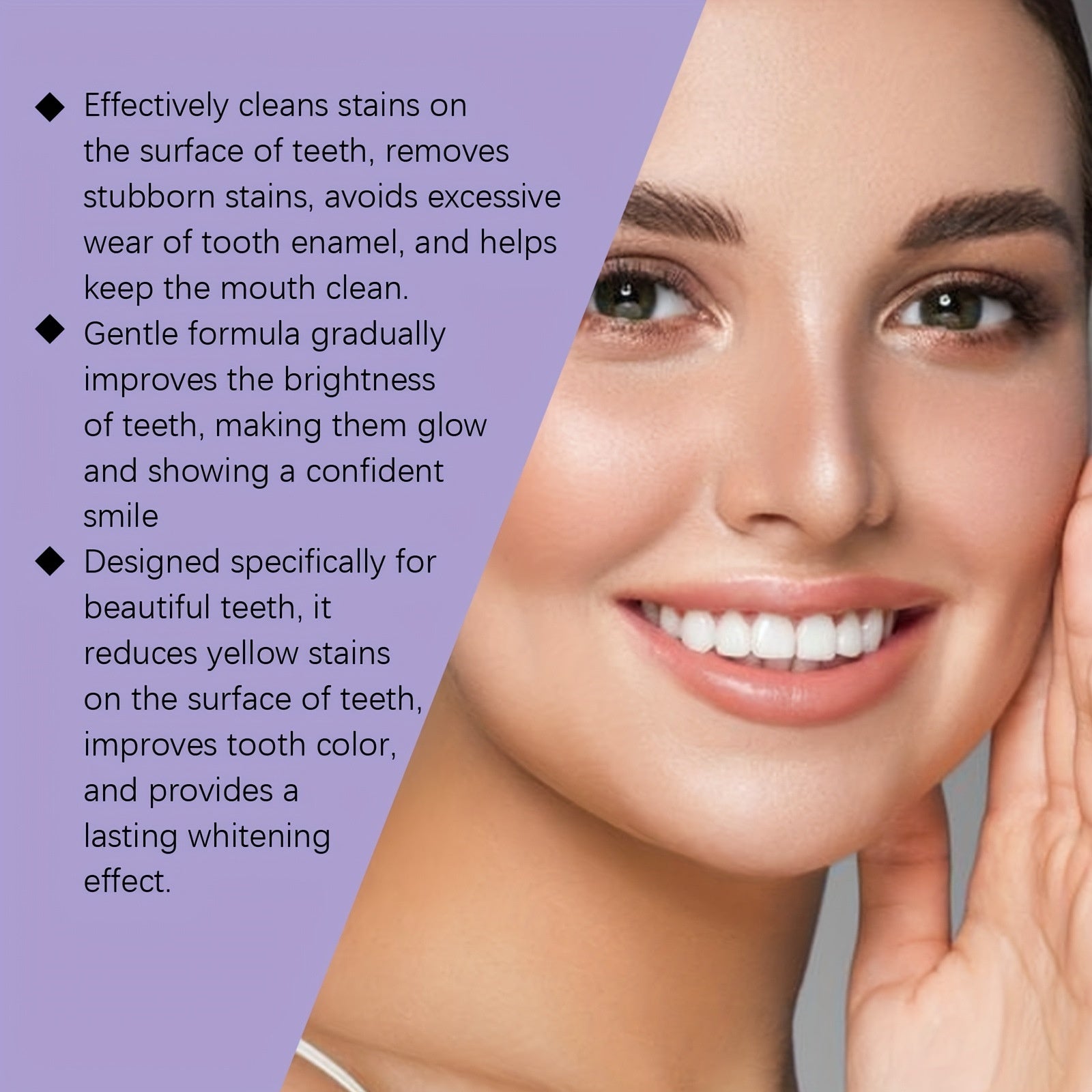 Purple R&G Boutique whitening teeth strips for dry application, mouth care product shown on a clean white background.