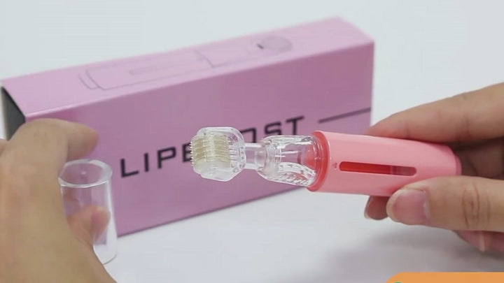 3 In 1 Lip Care Roller Needle Hair Growth Roller Beard Treatment & Serum Applicant